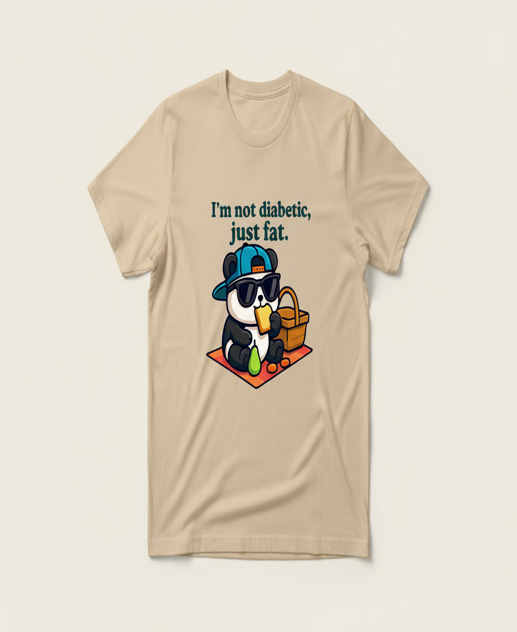 “I’m Not Diabetic, Just Fat.” Graphic Tee – Amputee Representation Unisex Shirt