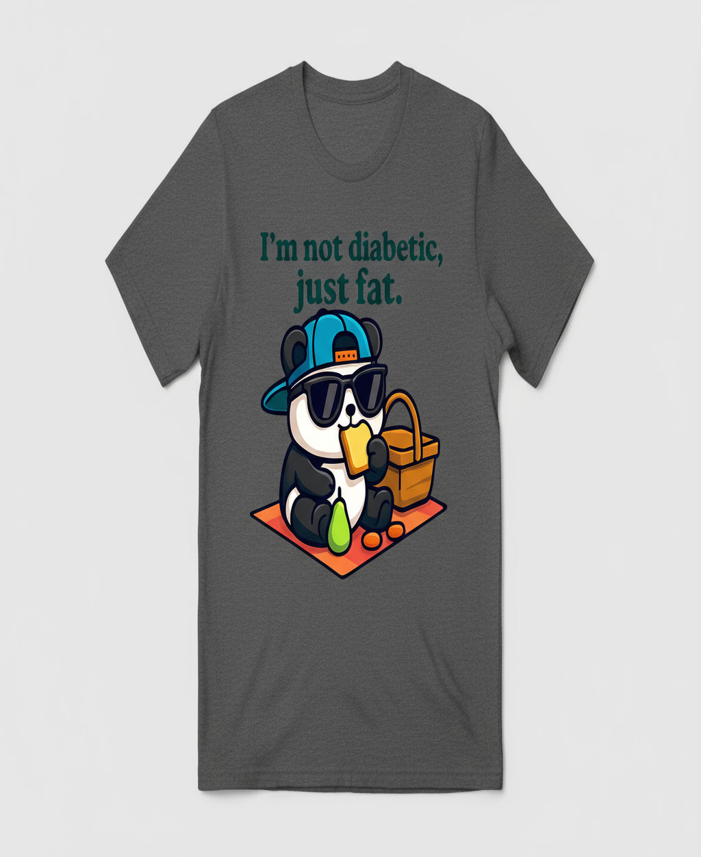 “I’m Not Diabetic, Just Fat.” Graphic Tee – Amputee Representation Unisex Shirt
