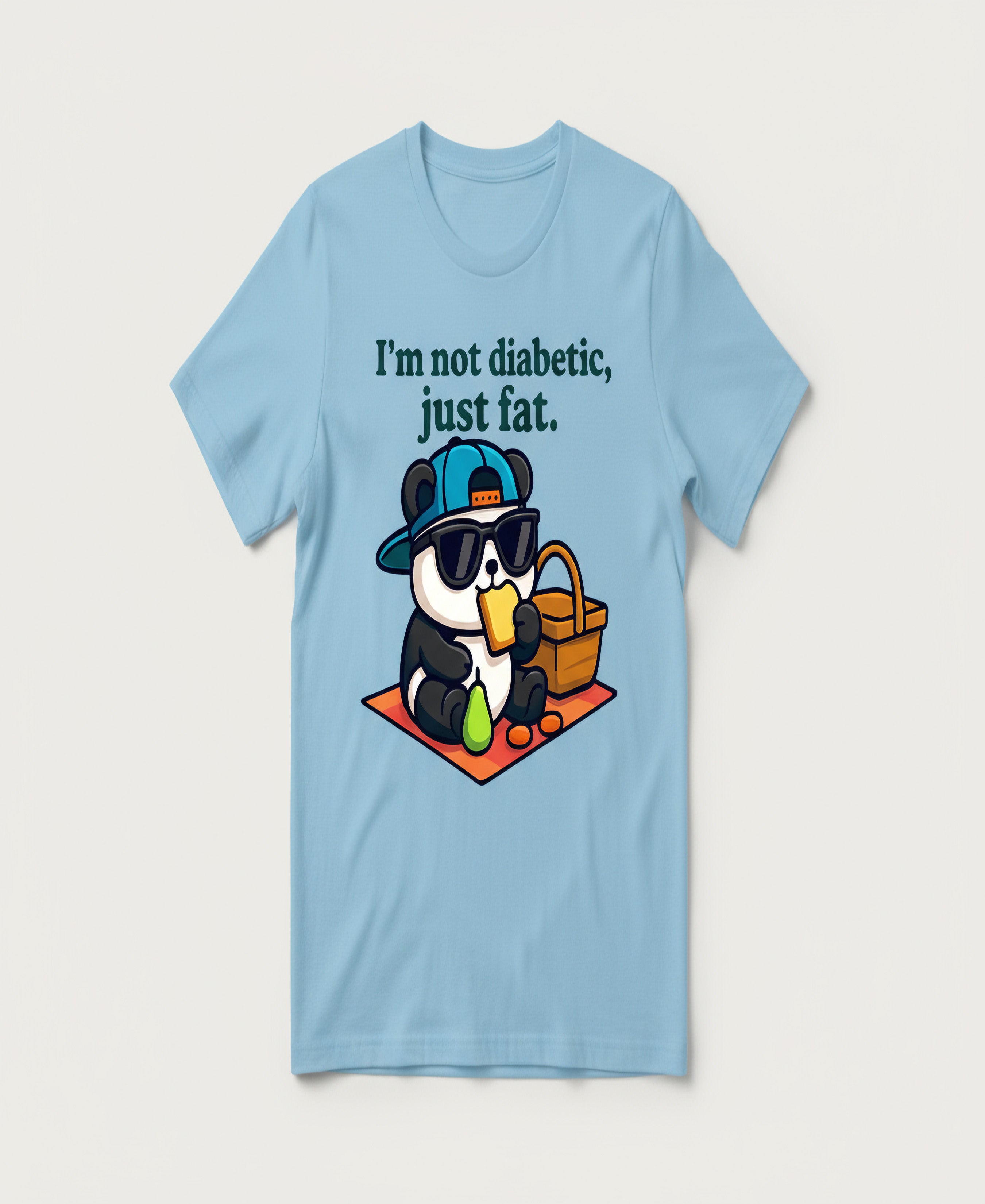 “I’m Not Diabetic, Just Fat.” Graphic Tee – Amputee Representation Unisex Shirt