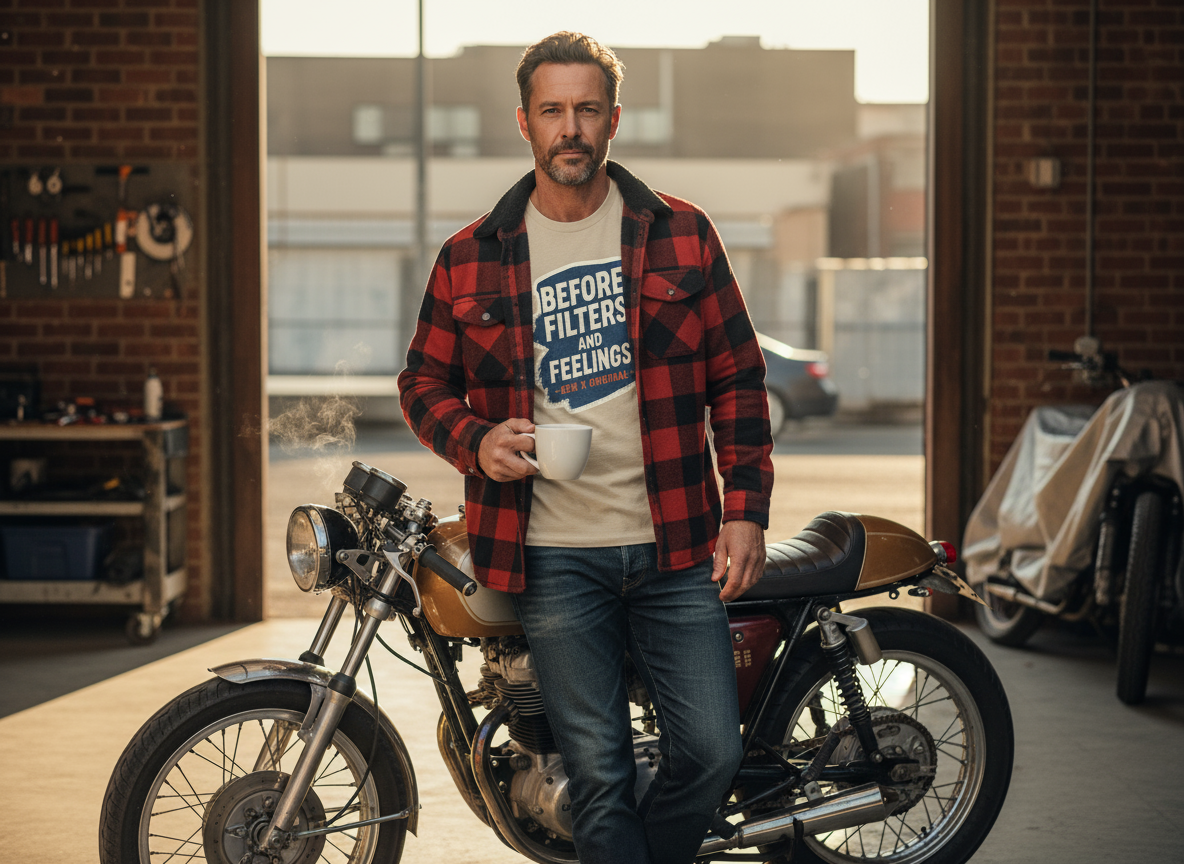 Gen X Original T-Shirt | Before Filters and Feelings | Funny Gen X Graphic Tee