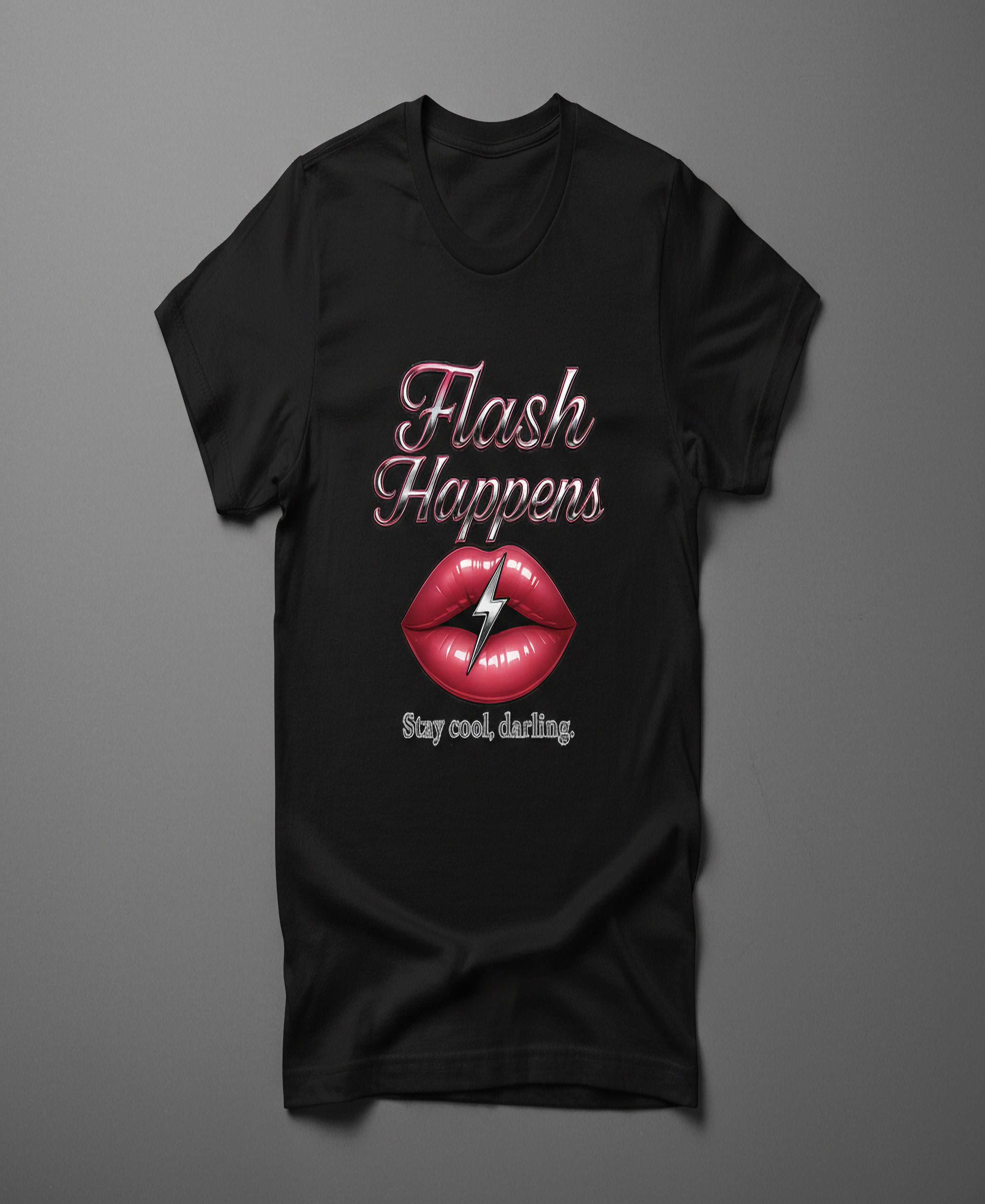 Flash Happens Graphic Tee – Menopause Humor Shirt | Bold Women’s Statement T-Shirt