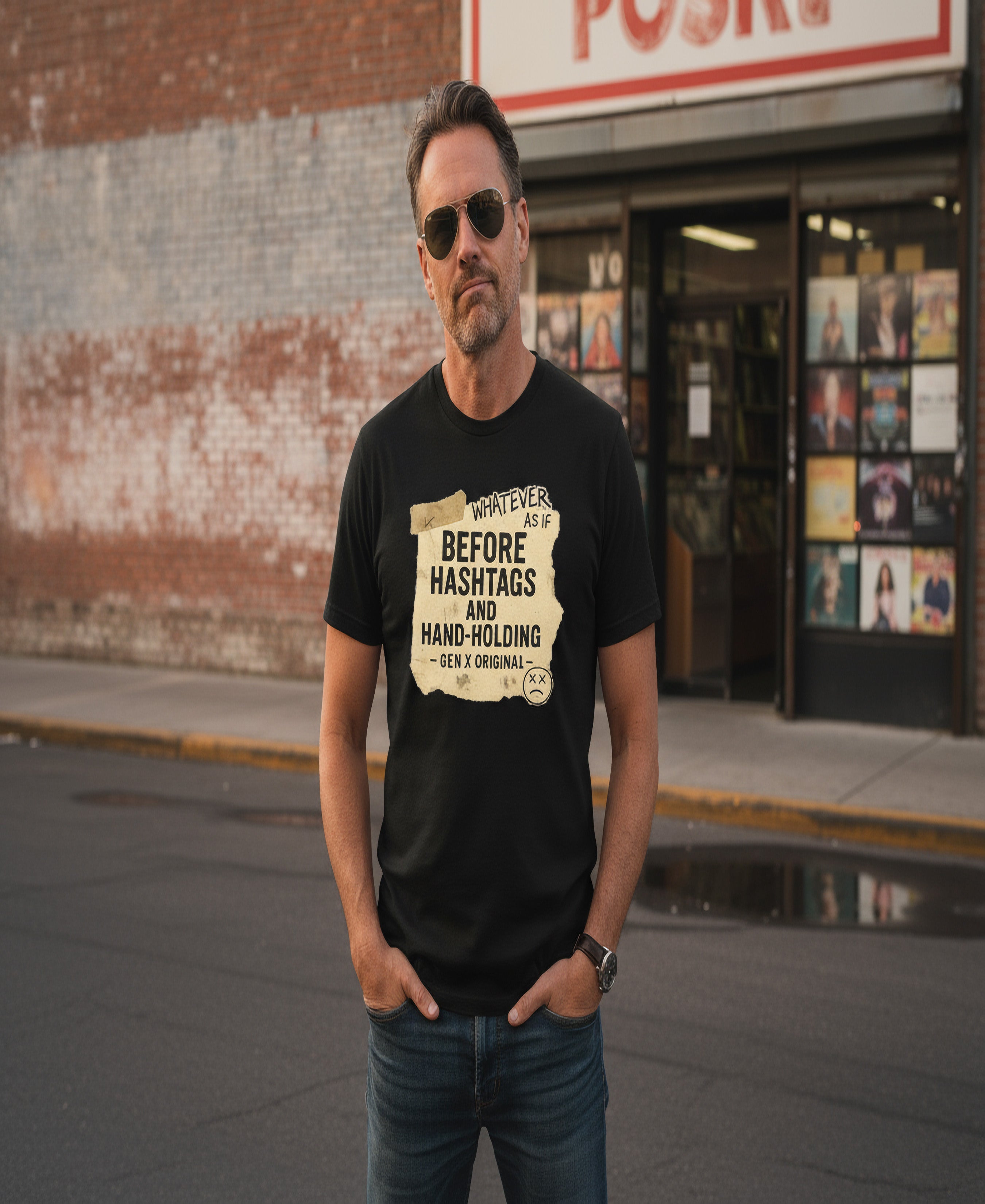 Before Hashtags and Hand-Holding T-Shirt | Gen X Original Graphic Tee | Sarcastic Unisex Shirt