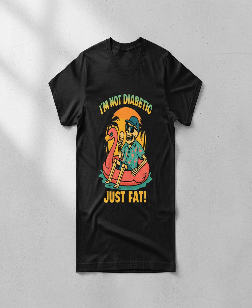 “I’m Not Diabetic, Just Fat!” Graphic Tee – Amputee Representation Unisex Shirt