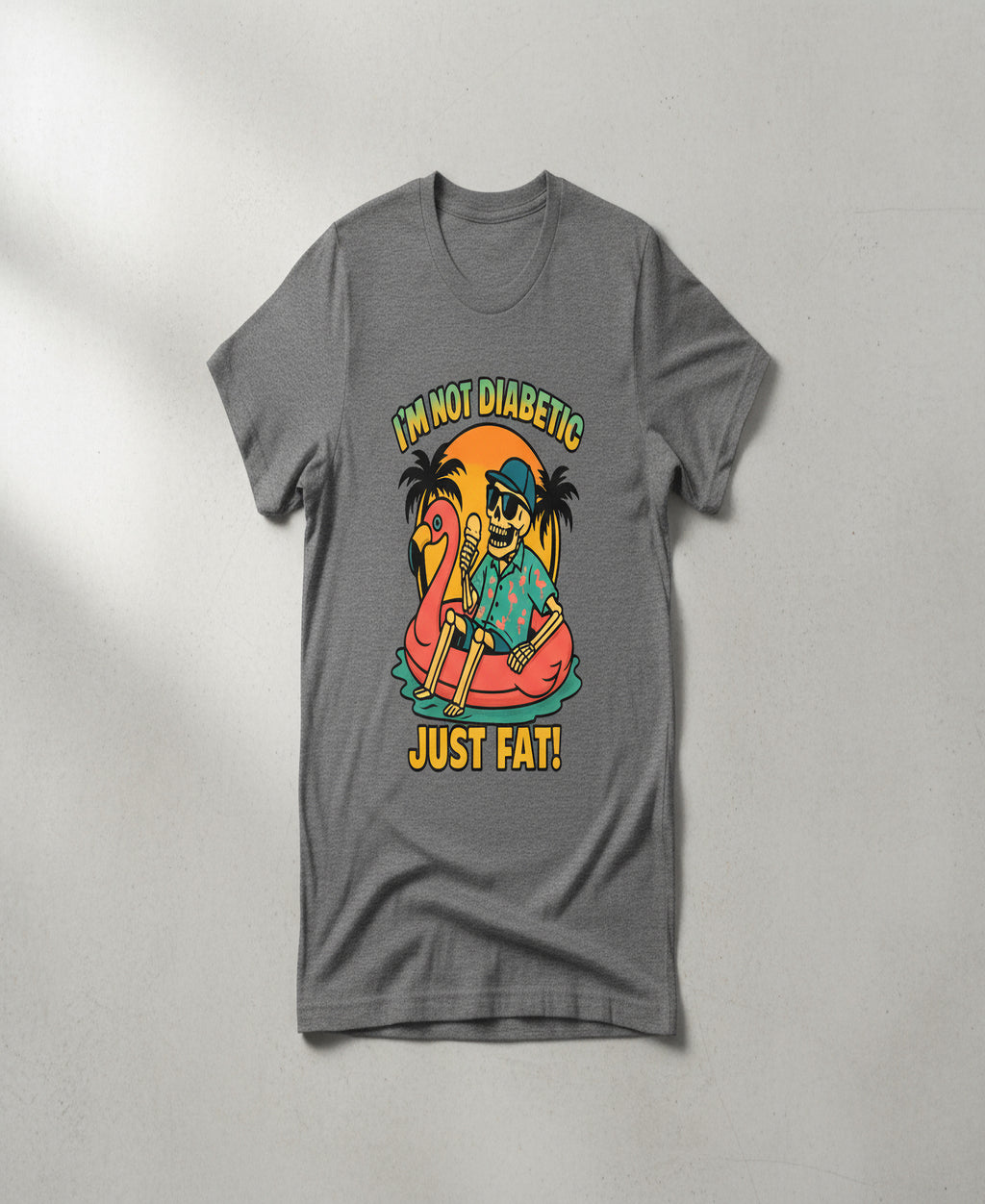 “I’m Not Diabetic, Just Fat!” Graphic Tee – Amputee Representation Unisex Shirt