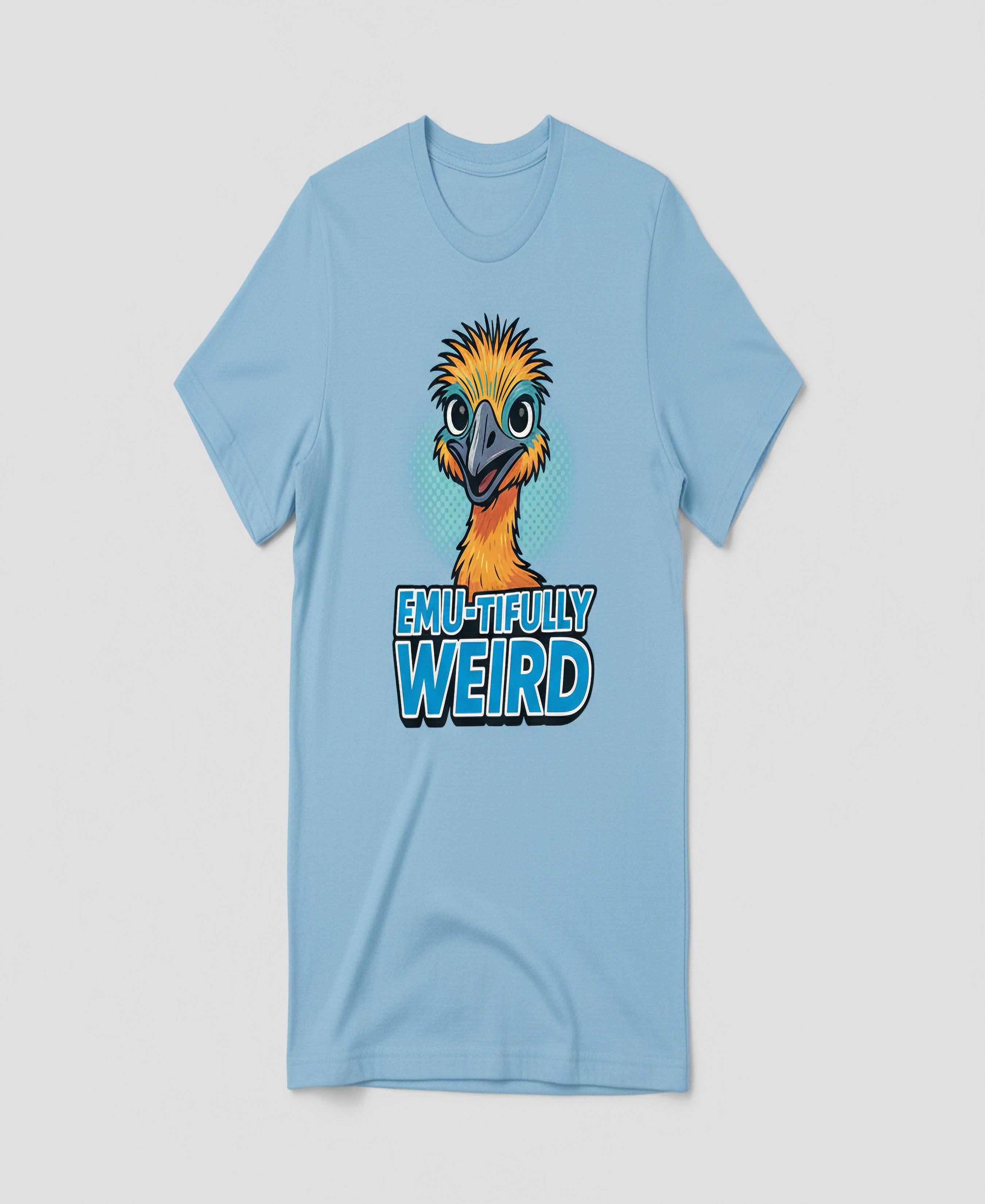 Emu-tifully Weird Emu Graphic Tee – Funny Farm Animal Shirt | Just Shirt Me
